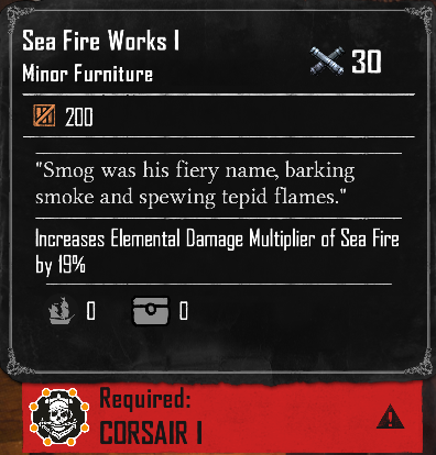 Sea Fire Works I (Required:Corsair 1)